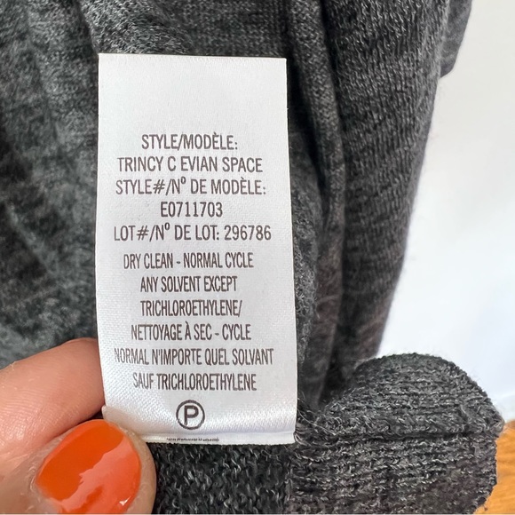 Theory Draped Trincy Wool Open Front Cardigan Sweater Sz S - Picture 10 of 10